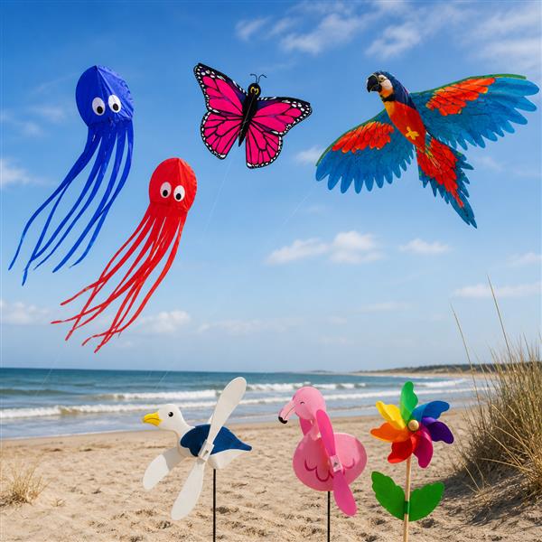Vliegers en windmolens